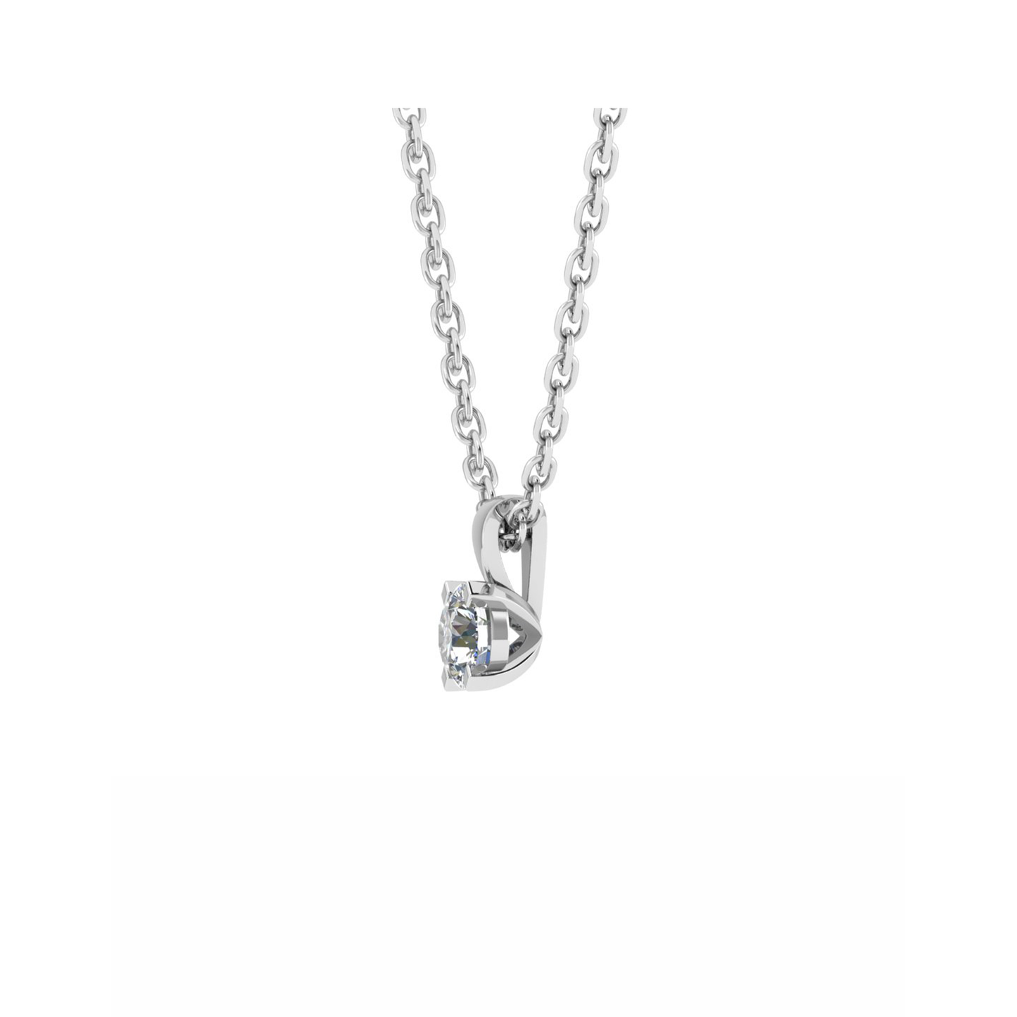 18CT Round Druzy Necklace for Girls Mt RD 7.0mm 1.41gm