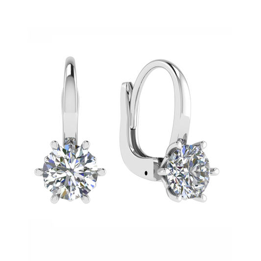 18CT, Mt RD 5.0mm 2.05g, gorgeous white gold diamond cut hoop earrings