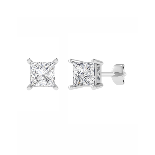 18KY, Mt PC 3.2mm 1.23gm, Beautiful plain stud earrings for looking beautiful