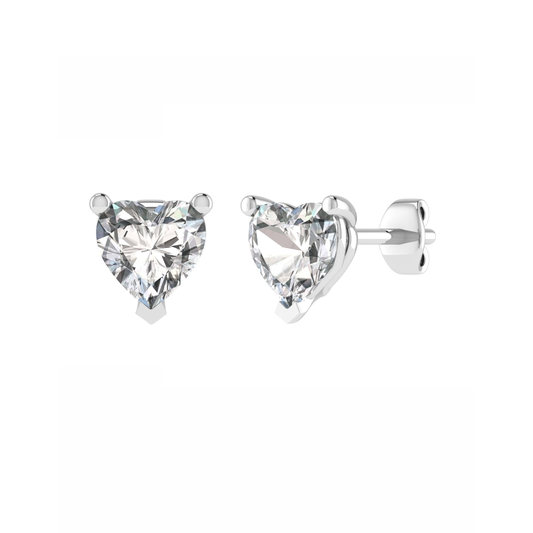 18ct, Mt HT 8.0x8.0mm 2.43gm, Elegant Stud Plain Earrings for daily wear