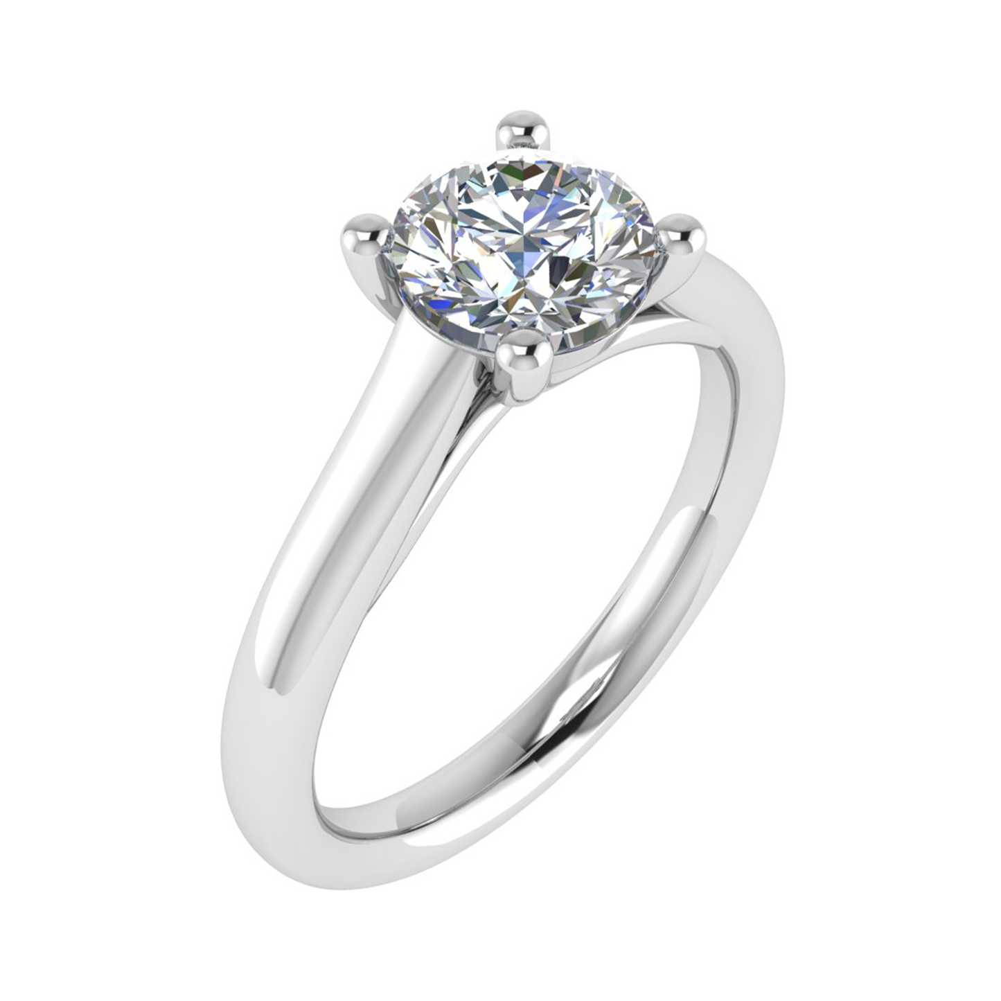 18CT ultra-glamorous  princess cut diamond ring 6.5mm 3.36gm