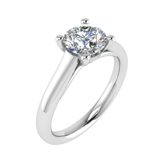 18CT ultra-glamorous  princess cut diamond ring 6.5mm 3.36gm