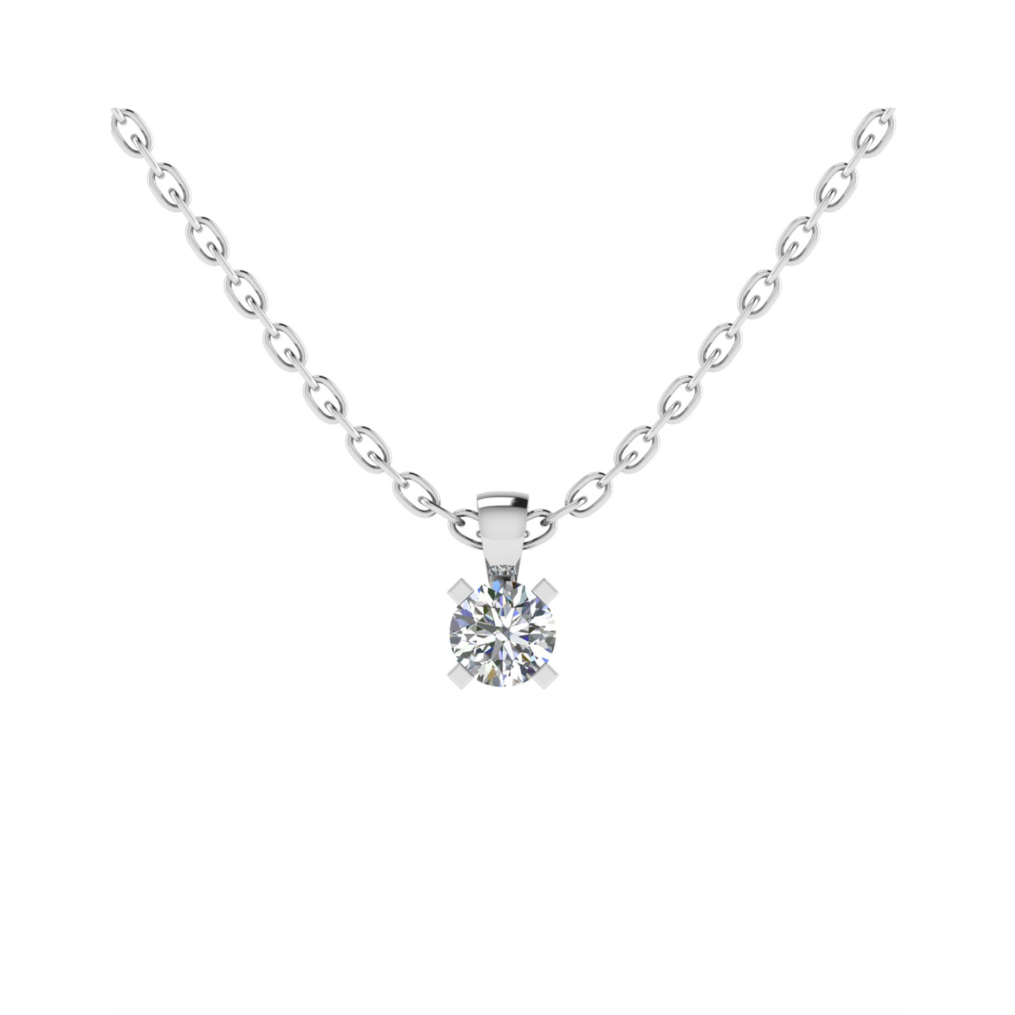 18CT Round Druzy Necklace for Girls Mt RD 7.0mm 1.41gm