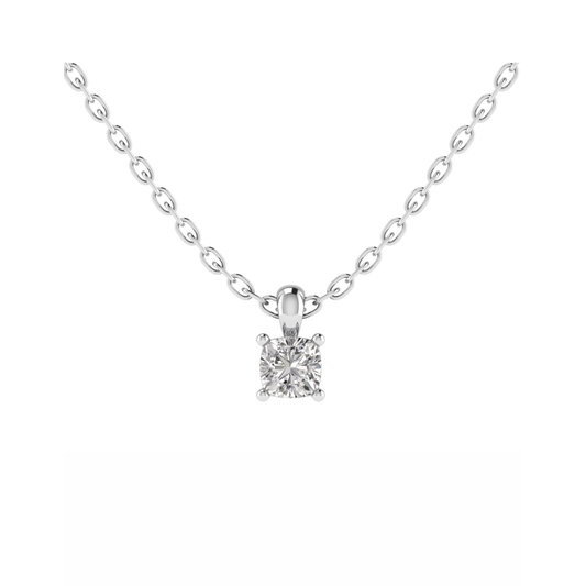 18CT Druzy Quartz Necklace For Youngsters Mt CH 6mm(1.25ct) 0.703g
