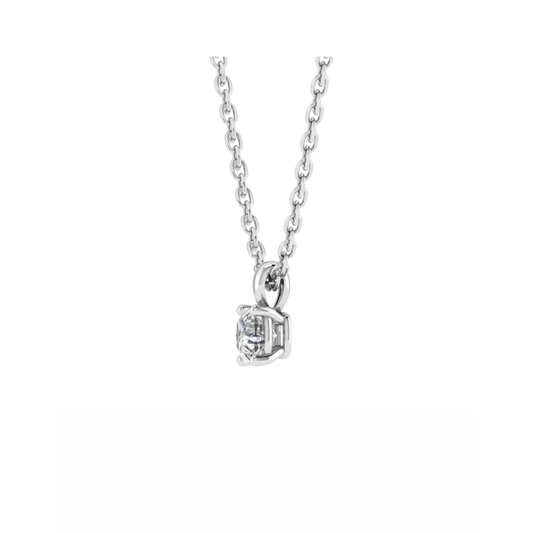 18CT Druzy Quartz Necklace For Youngsters Mt CH 6mm(1.25ct) 0.703g