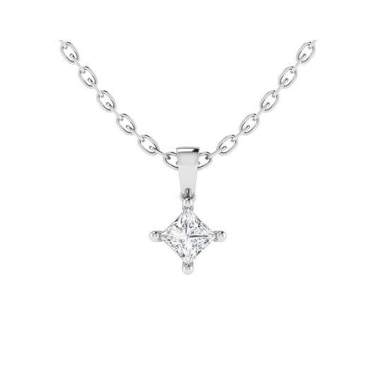 18CT True Beauty Necklace with White Gold Mt PC 5.5mm 1.06gm
