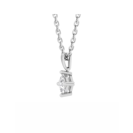 18CT True Beauty Necklace with White Gold Mt PC 5.5mm 1.06gm
