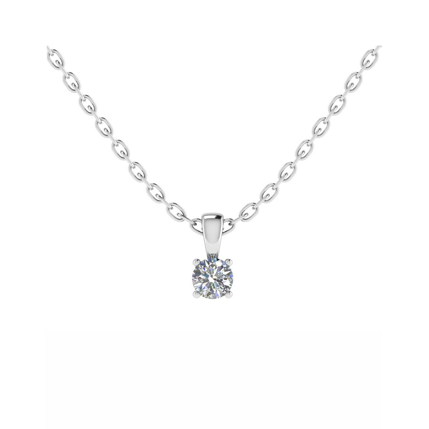 18CT Plain Beautifully Broken Necklace Mt RD 5.5mm 0.55gm