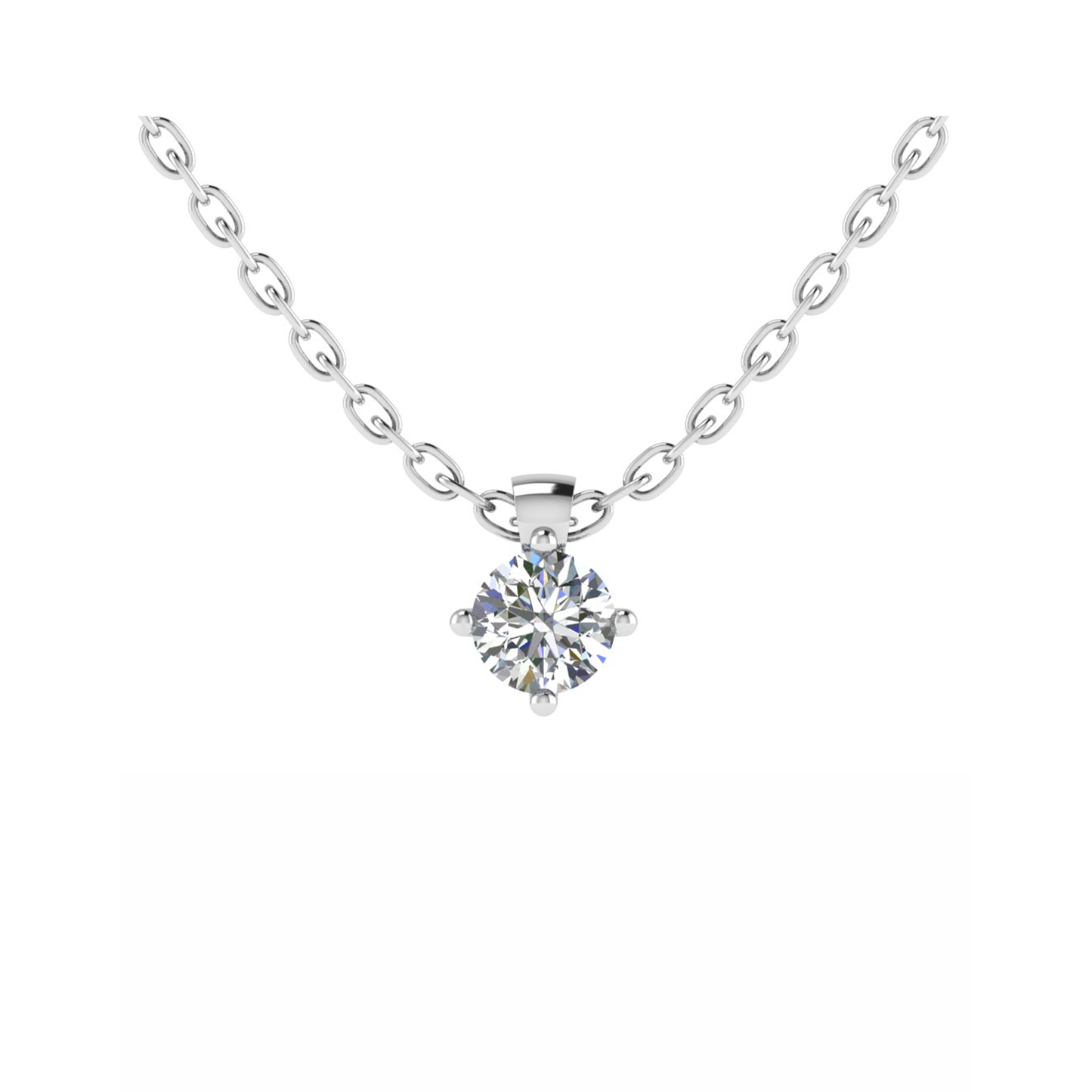 18CT Round Gold Pendant with White Gold Mt RD 11.2mm 2.36gm