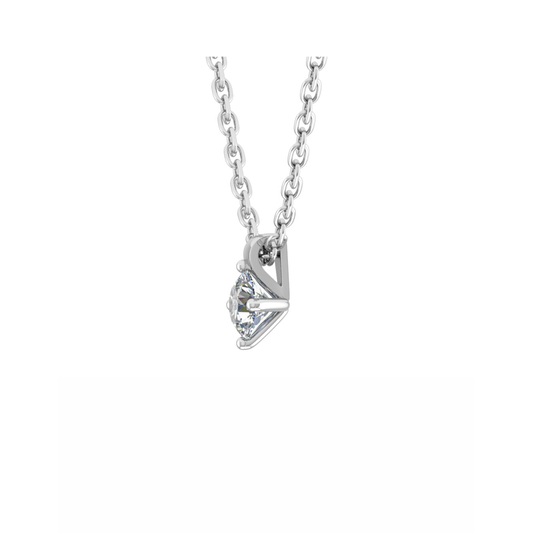 18CT Round Gold Pendant with White Gold Mt RD 11.2mm 2.36gm