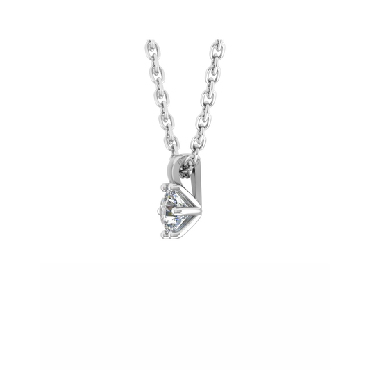 18CT Gorgeous White Barbed Wire Necklace Mt RD 3.8mm 0.31gm