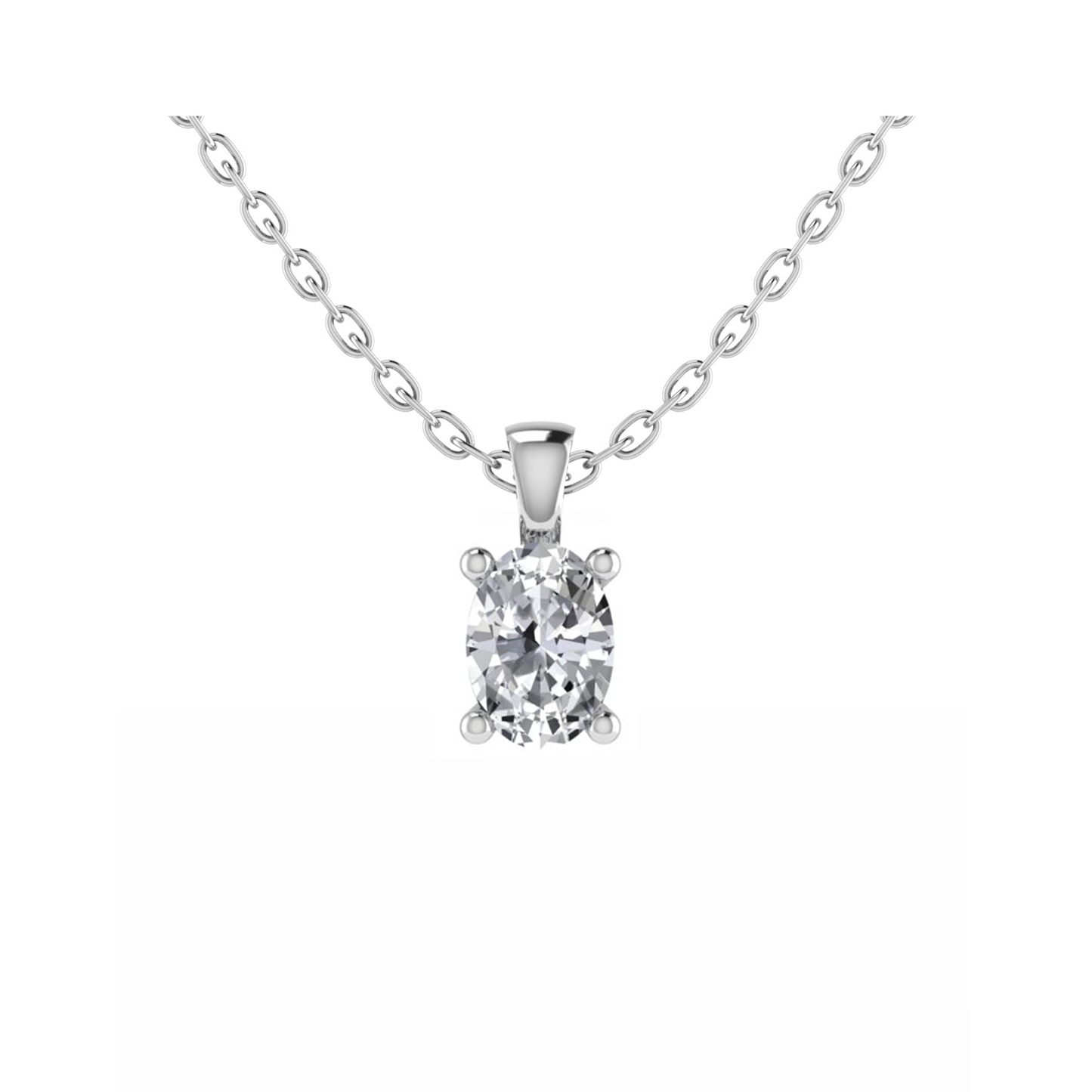 PT950 Plain Pendant Mt OV 9.0x7.0mm 1.30gm
