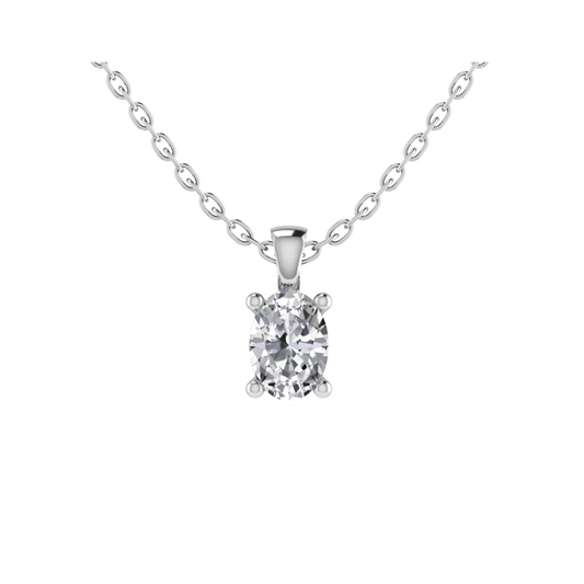 PT950 Plain Pendant Mt OV 9.0x7.0mm 1.30gm
