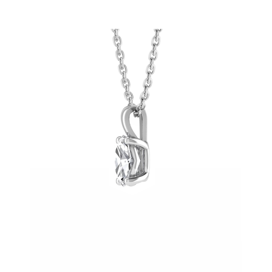 PT950 Plain Pendant Mt OV 9.0x7.0mm 1.30gm