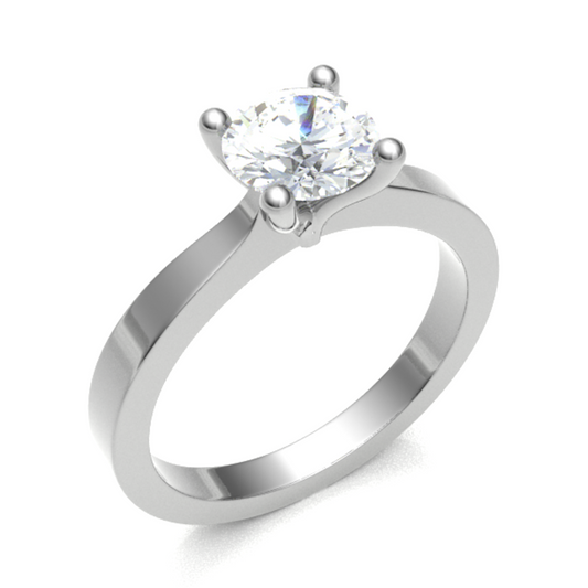 18ct gleaming promise rings ring 4.0mm 2.85gm