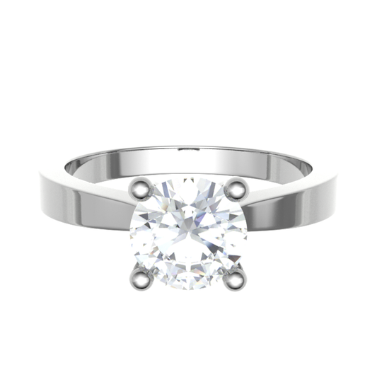 18ct gleaming promise rings ring 4.0mm 2.85gm