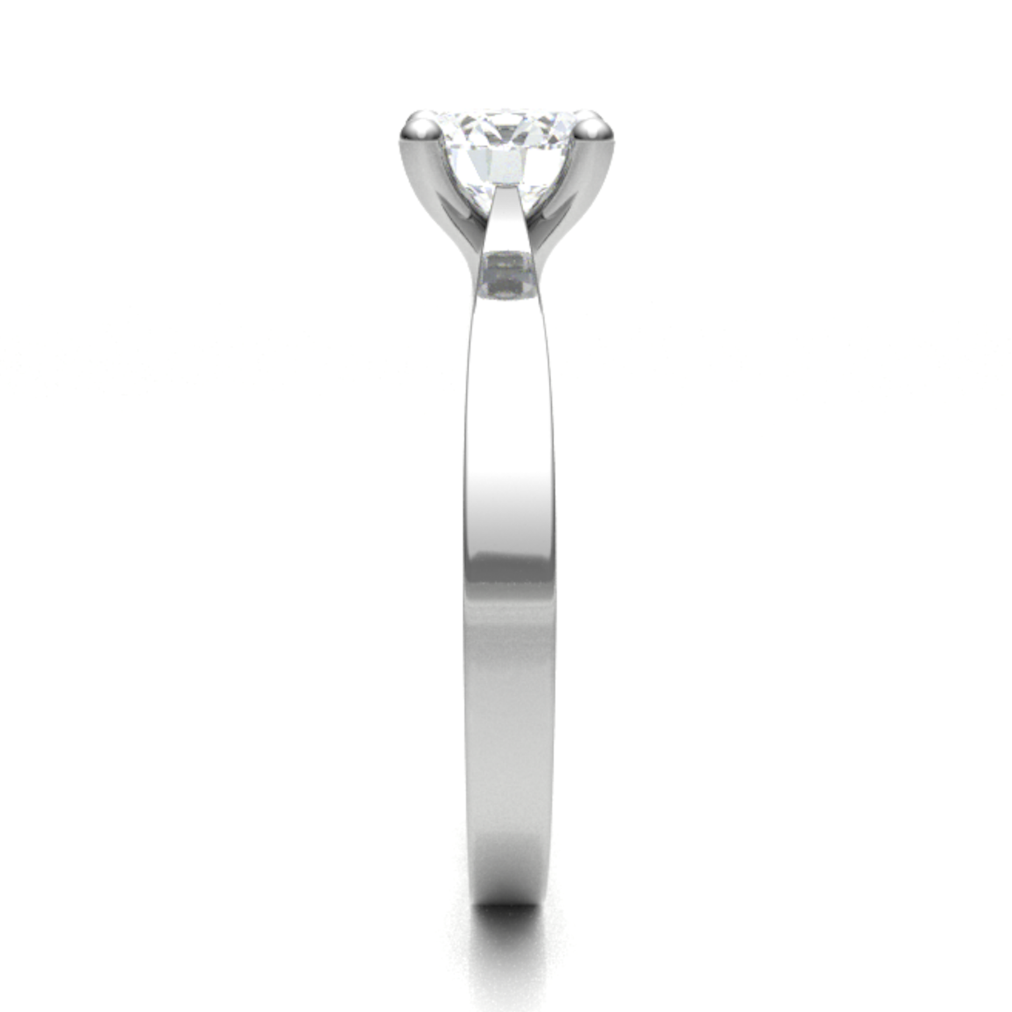18ct gleaming promise rings ring 4.0mm 2.85gm