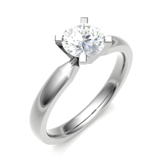 18CT elongated radiant cut diamond ring 5.0mm 2.72gm