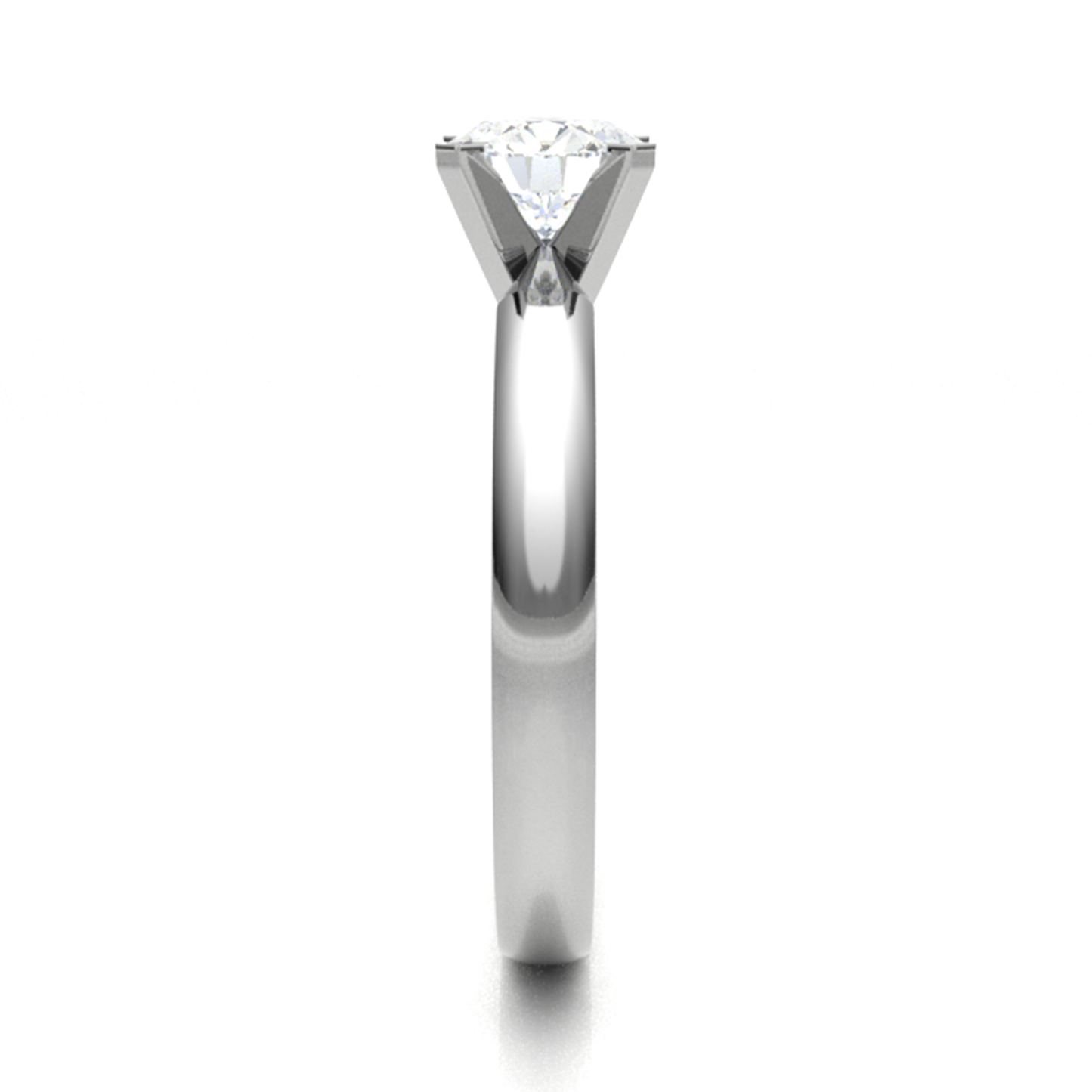 18CT elongated radiant cut diamond ring 5.0mm 2.72gm