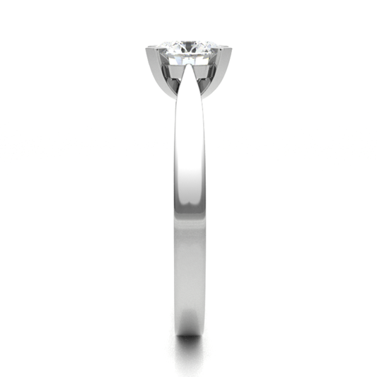 18CT Sparkling Star Solitaire radiant cut diamond ring 5.0mm 2.55gm