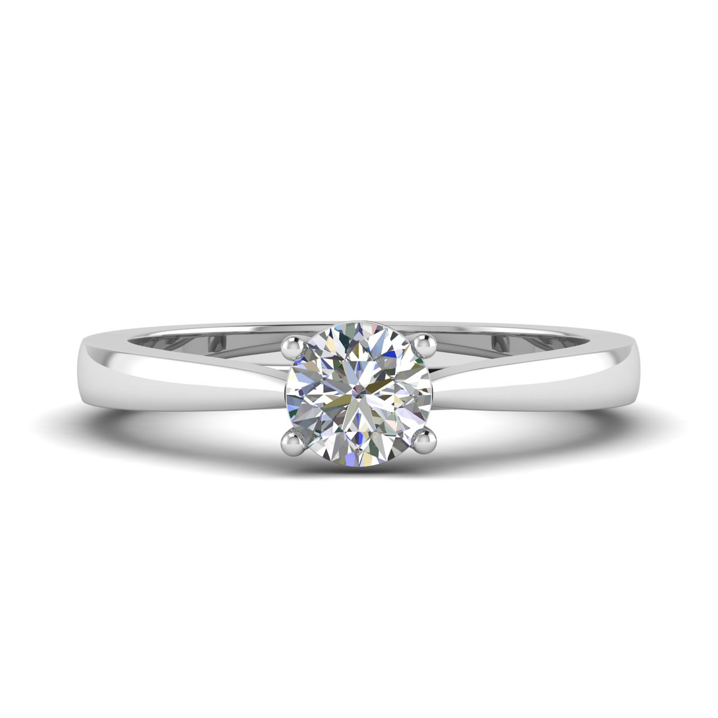 18ct round diamond engagement ring 5.0mm 4.17gm