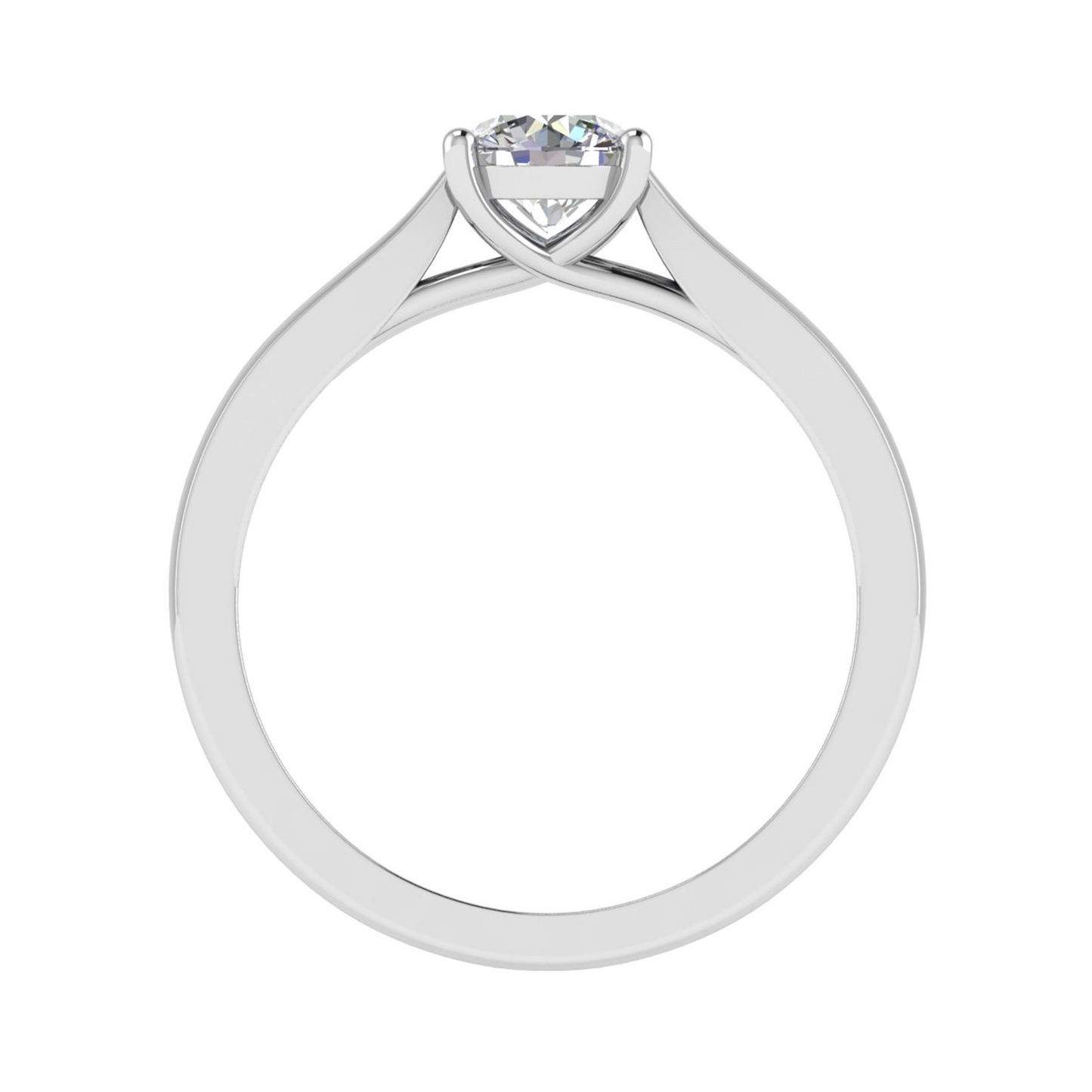 18ct round diamond engagement ring 5.0mm 4.17gm