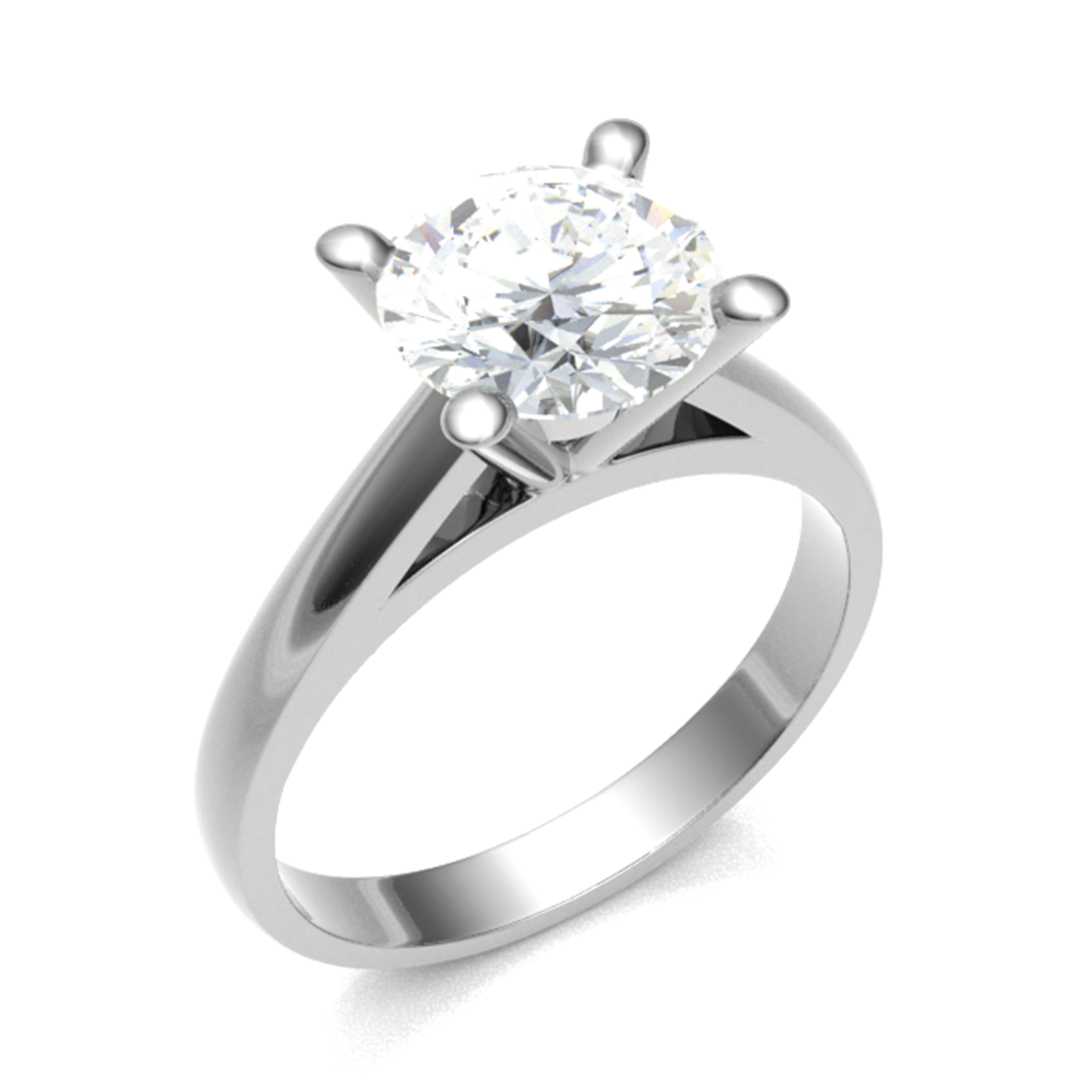 trillion-cut diamond ring 18CT