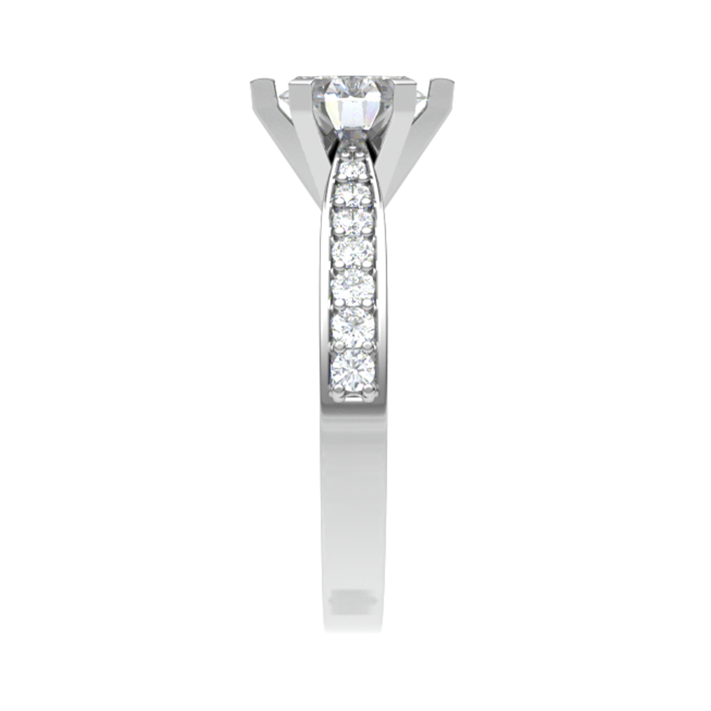 White gold Love Ring 18Ct  D 0.17ct 3.21gm