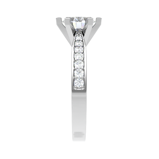 White gold Love Ring 18Ct  D 0.17ct 3.21gm