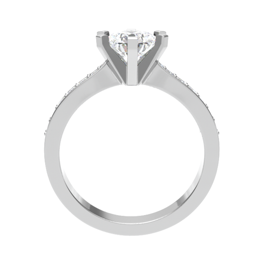 White gold Love Ring 18Ct  D 0.17ct 3.21gm