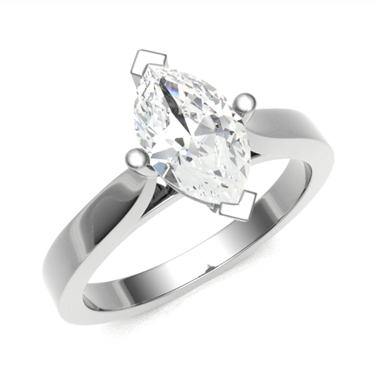 White gold Diamond Solitaire Ring