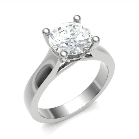 18ct ultra-glamorous cocktail big diamond ring 6.0mm 54 3.57gm