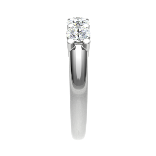 lovely four-stone stackable diamond ring 3.7mmx4 4.80gm