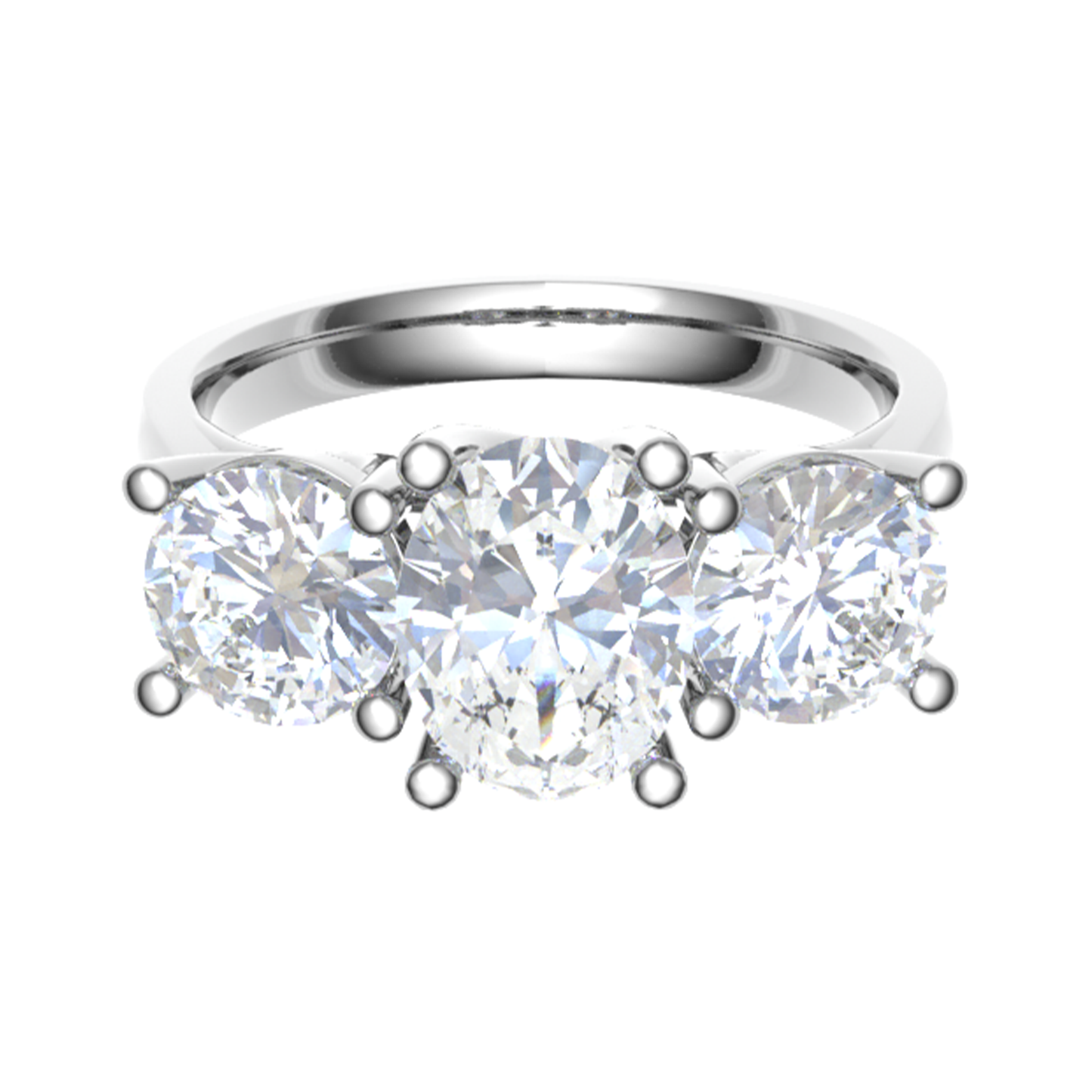 Three Stone Vintage Ring Plain Ring