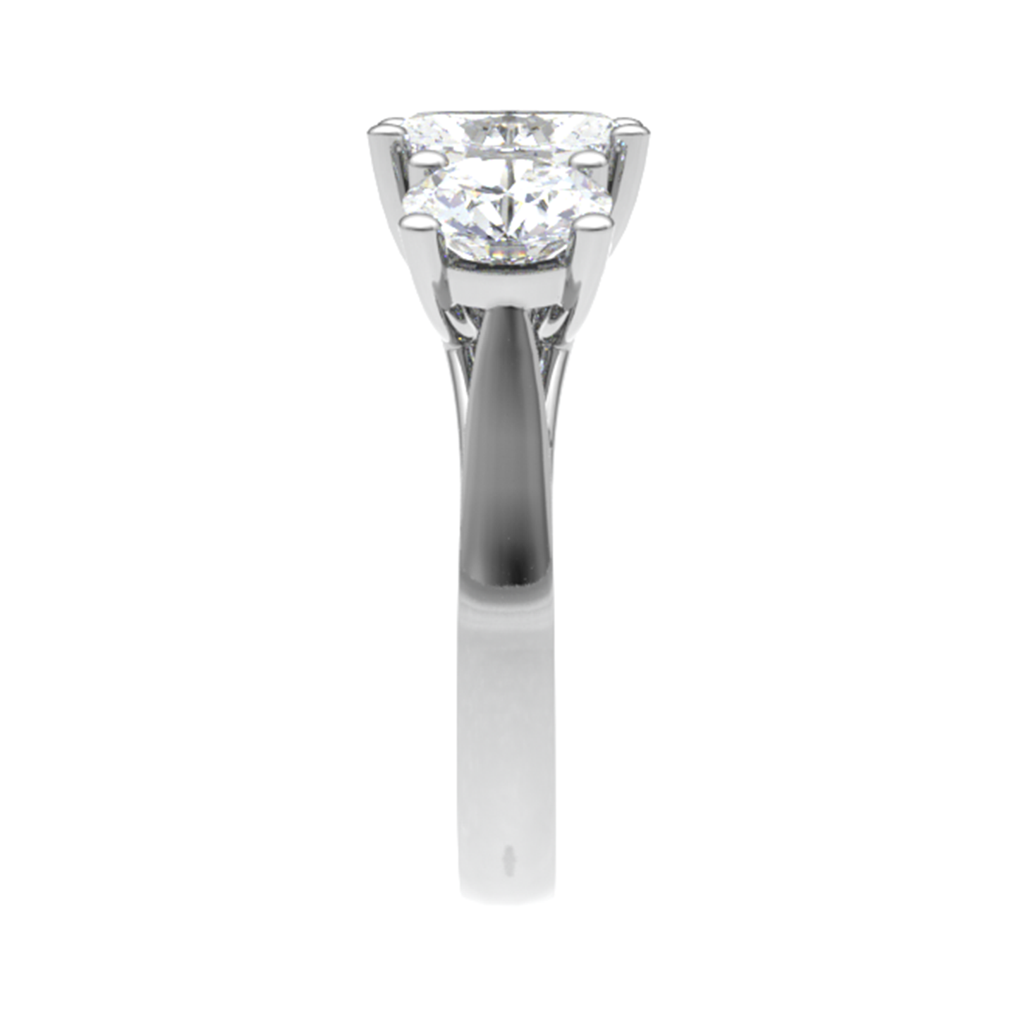 Three Stone Vintage Ring Plain Ring