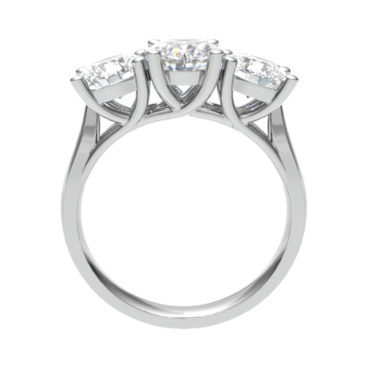 Three Stone Vintage Ring Plain Ring