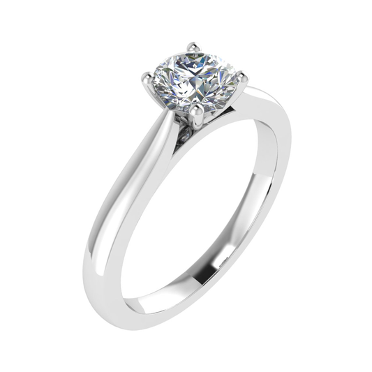 18CT gleaming circle diamond ring 6.0mm 3.20gm