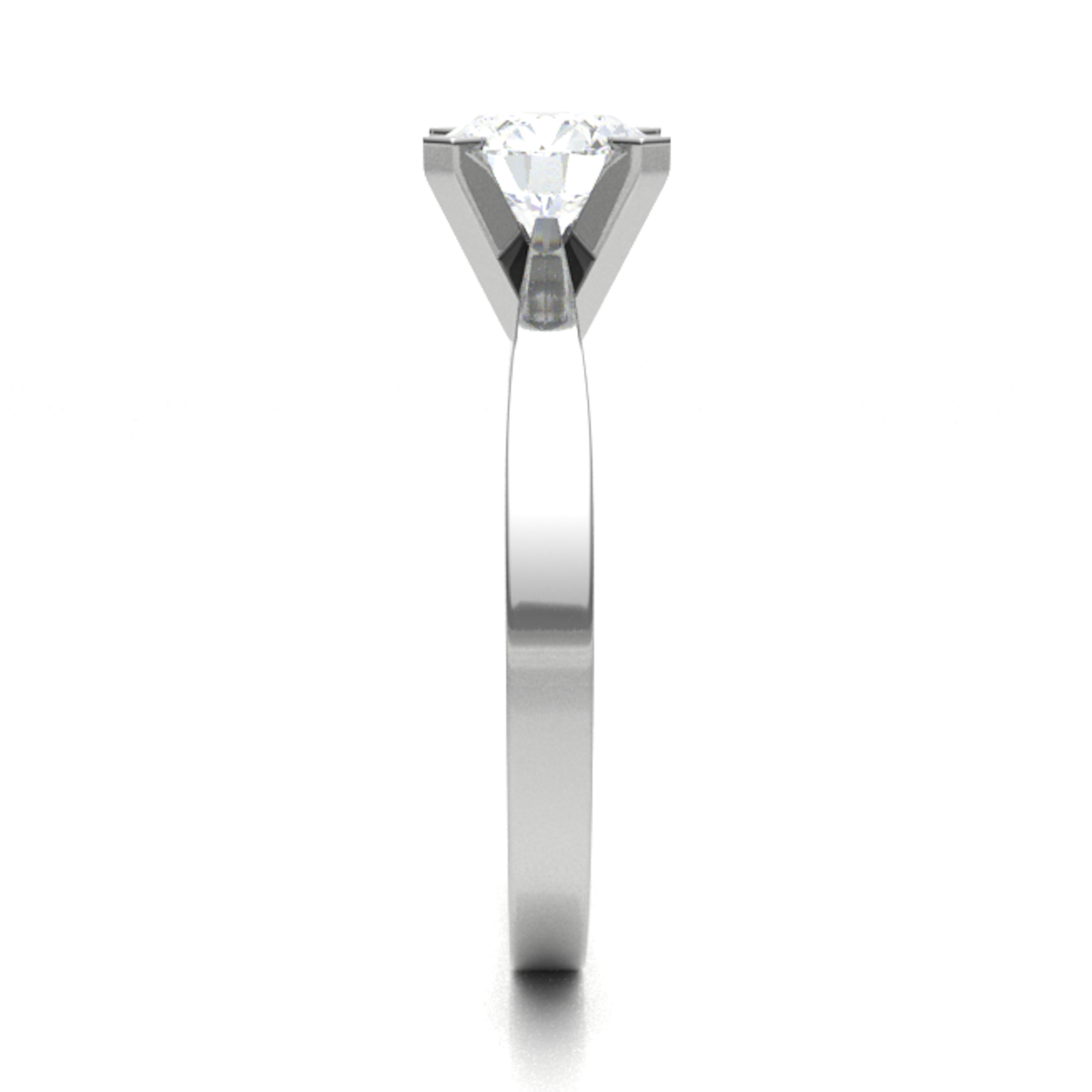 18CT Round Cut Halo Sterling Diamond Ring