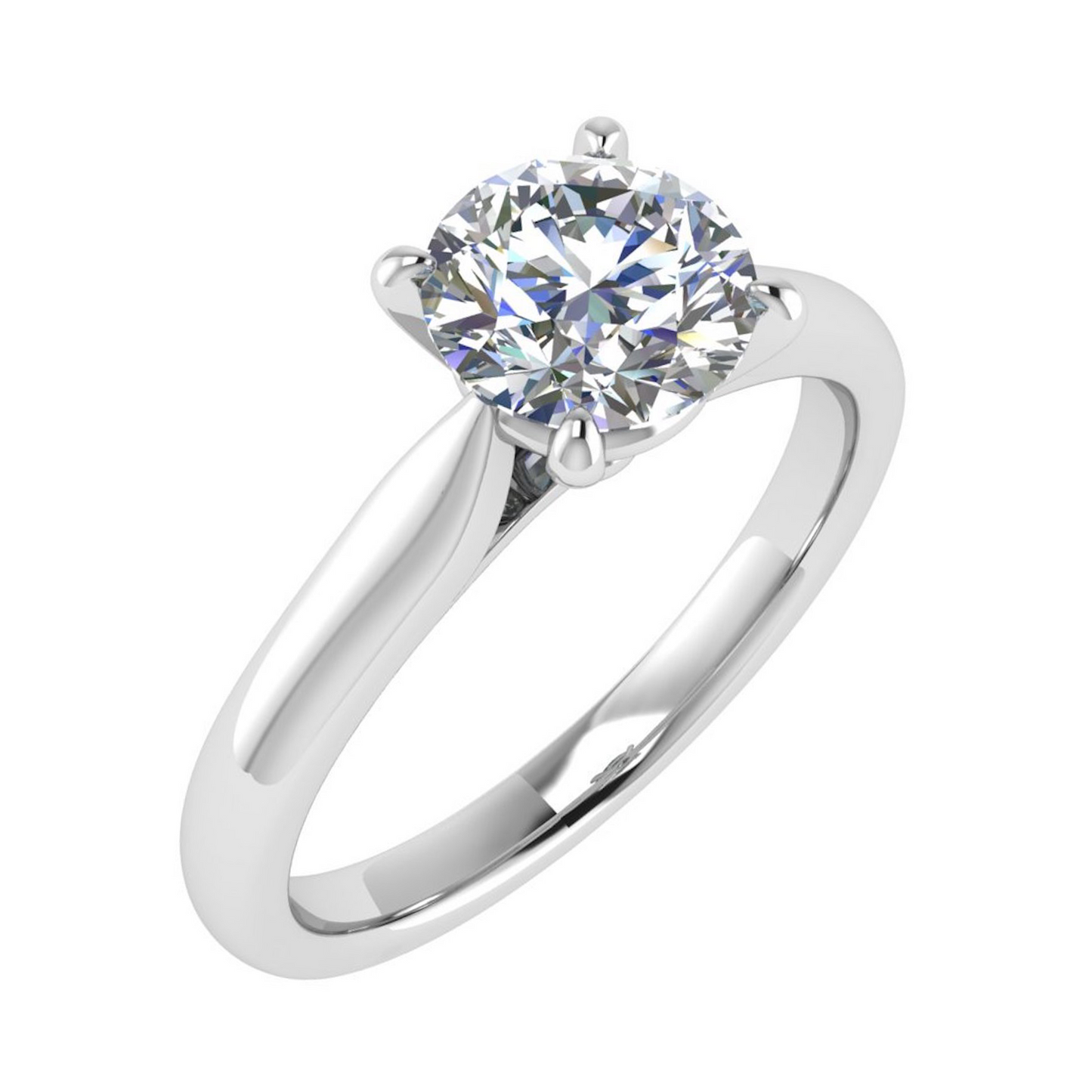 18ct Sparkling pave diamond ring 5.5mm M 2.77gm