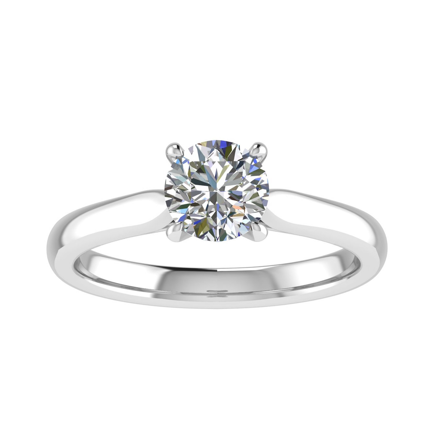 18ct Sparkling pave diamond ring 5.5mm M 2.77gm