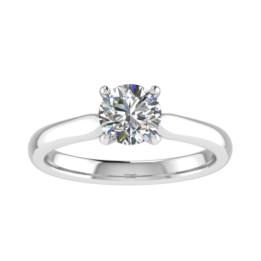 18ct Sparkling pave diamond ring 5.5mm M 2.77gm