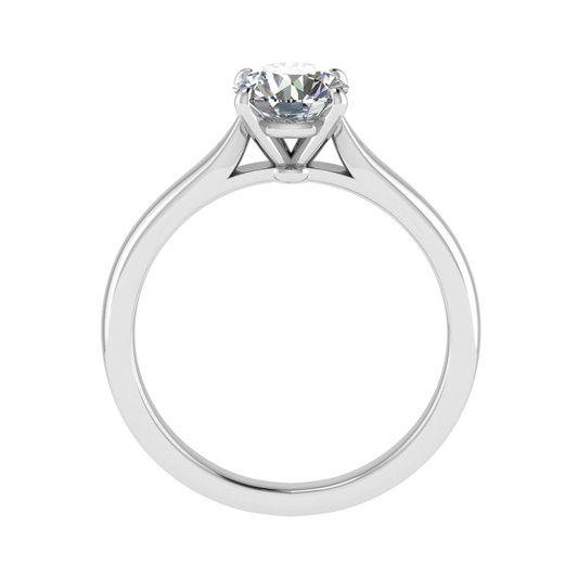 18ct Sparkling pave diamond ring 5.5mm M 2.77gm