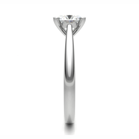 18CT rose cut diamond ring 4.5mm 2.08gm