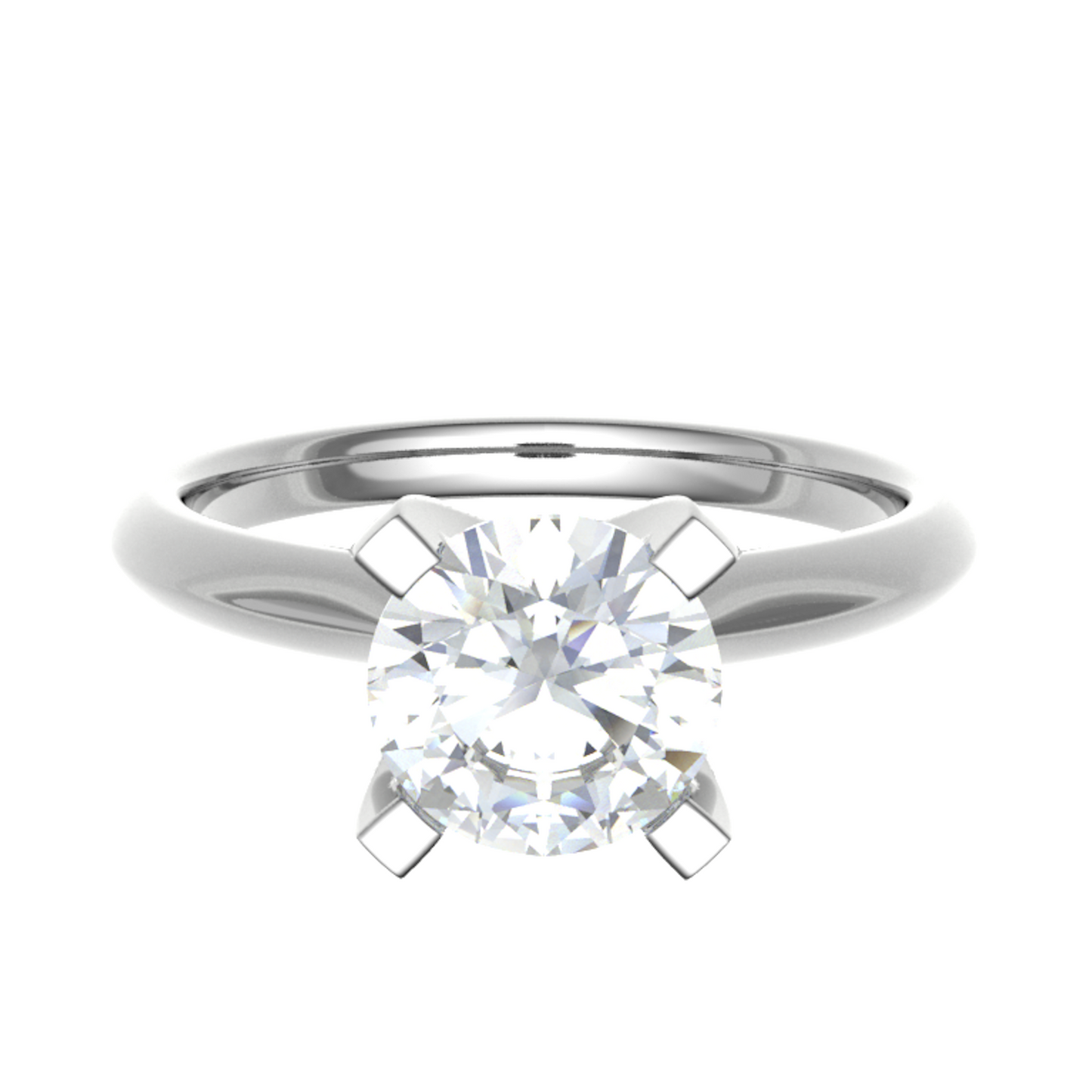 18ct stunning clean diamond ring 7.0mm M 2.76gm