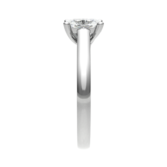 18ct oval engagement ring 9.0x7.0mm M (52.75) 3.66gm