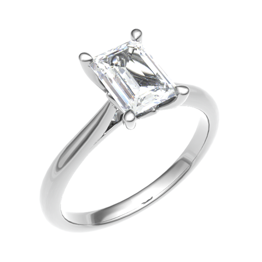 White gold promise ring 18TT(YG)