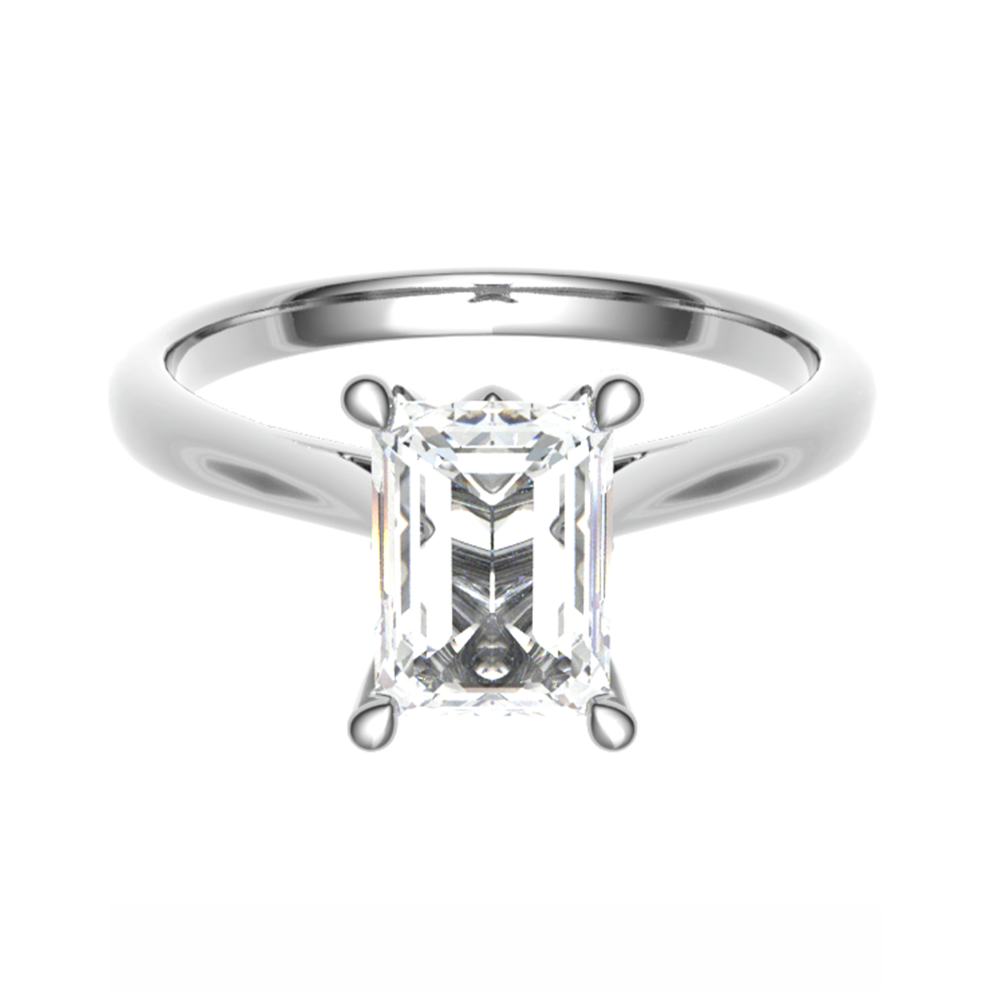 White gold promise ring 18TT(YG)