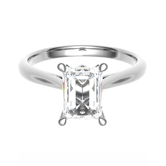 White gold promise ring 18TT(YG)